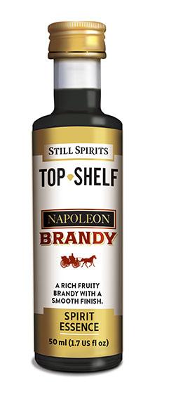 Exquisite Still Spirits Top Shelf Napoleon Brandy essence, rich in fruity flavor with oak and vanilla notes for home brewing.