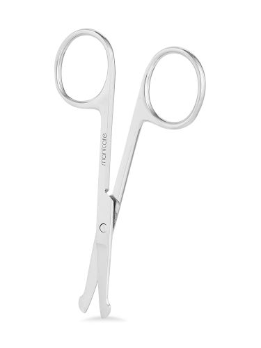 Manicare Nasal Safety Scissors with rounded tips for safe trimming of nasal and ear hair, ideal for grooming precision.