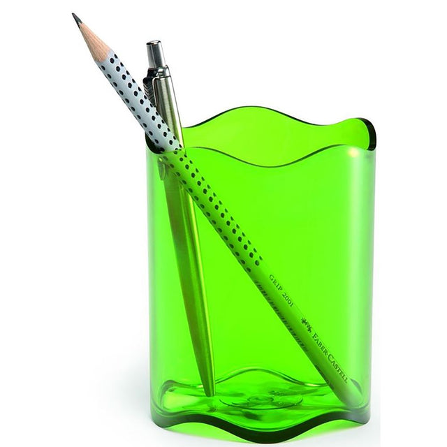 Durable Ice Pen Cup in Ice Green, a stylish and practical holder for pens and markers, enhancing any workspace decor.