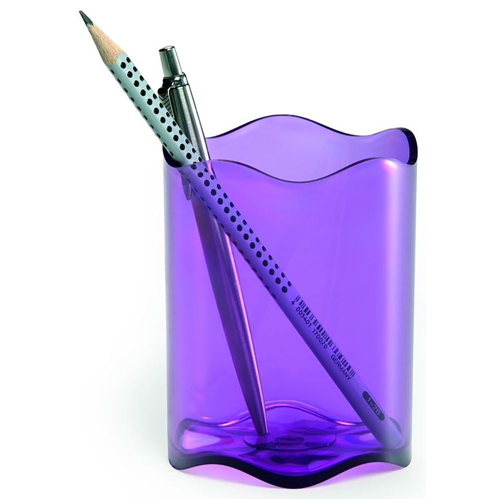 Durable Ice Pen Cup in Ice Purple, stylishly organizing pens and stationery with a sleek design for any workspace.