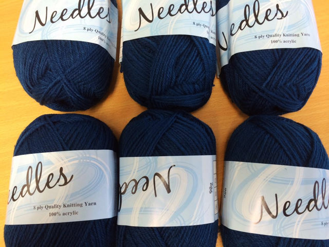 Vibrant 8 ply Acrylic Knitting Yarn in Colour 309, pack of 6, perfect for cozy crafts and stunning garments.