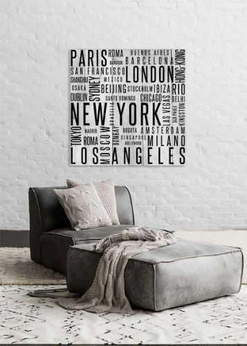 Elegant wood panel art featuring vibrant cityscapes, perfect for enhancing modern or traditional decor.