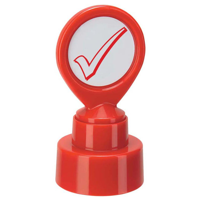 A set of 12 red tick stamps for motivation, perfect for teachers, parents, and professionals to mark achievements.