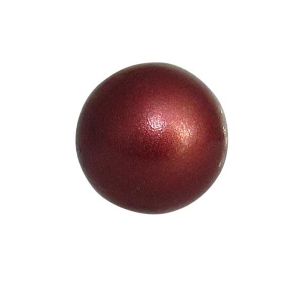 Metallic red Angel Caller Ball Bell, 16mm, emitting a delicate chime for positive energy and spiritual tranquility.