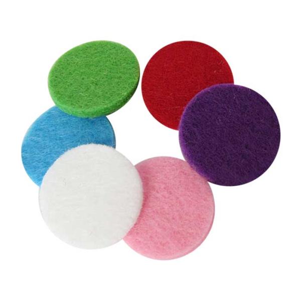 Colorful Perfume Disks (6) for stylish scent diffusion in elegant necklaces, enhancing your personal fragrance experience.
