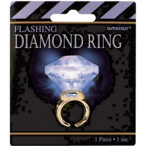 Hollywood Light-Up Diamond Ring featuring LED light, elegant diamond design, perfect for special occasions and adding glamour.
