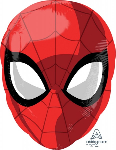 Foil Balloon - Junior Shape Spider-Man Head Animated