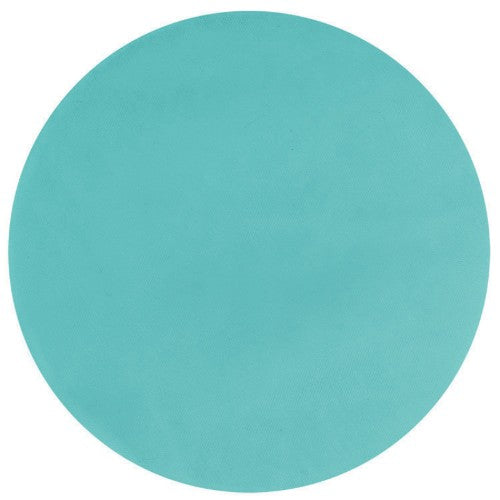 Pack of 50 robin's-egg blue 9-inch tulle circles, perfect for elegant decor and creative projects.