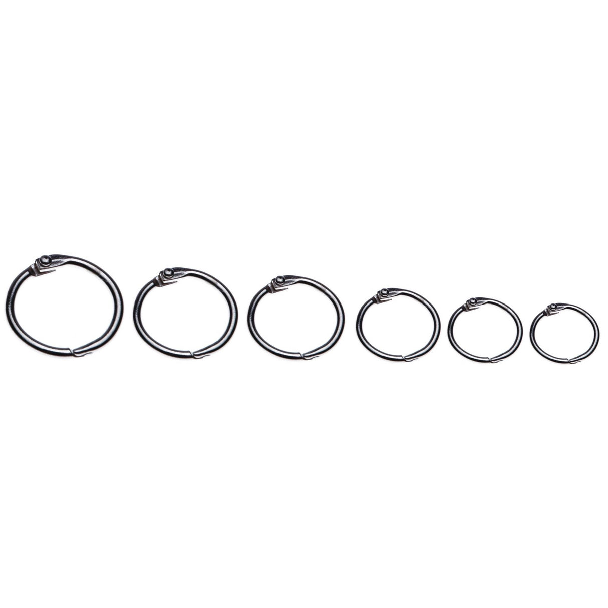 ESSELTE Hinged Rings No.2, 63mm metal rings in a box of 25, perfect for organizing keys, documents, and craft projects.