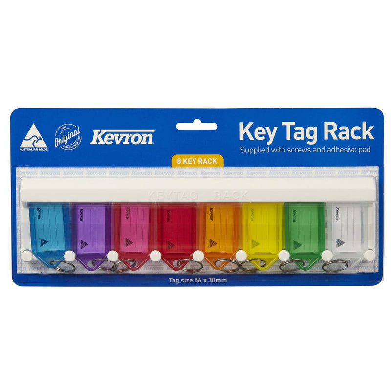 Kevron Key Tags Racks 8 Tag Assorted