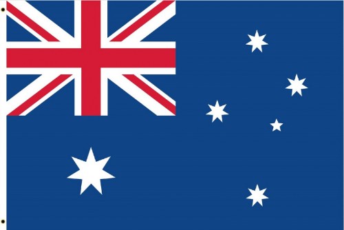 Vibrant Fabric Flag of Australia showcasing national pride, made from durable, lightweight, fade-resistant materials.