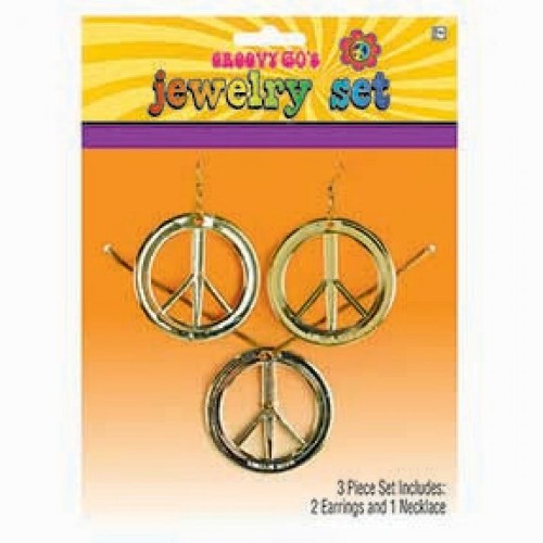 Colorful jewelry set of 3 pieces, embodying peace and harmony, perfect for casual or special occasions.