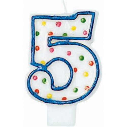 Polka Dots Flat Candle - #5 featuring a playful polka dot design, ideal for stylish decor and cozy atmospheres.