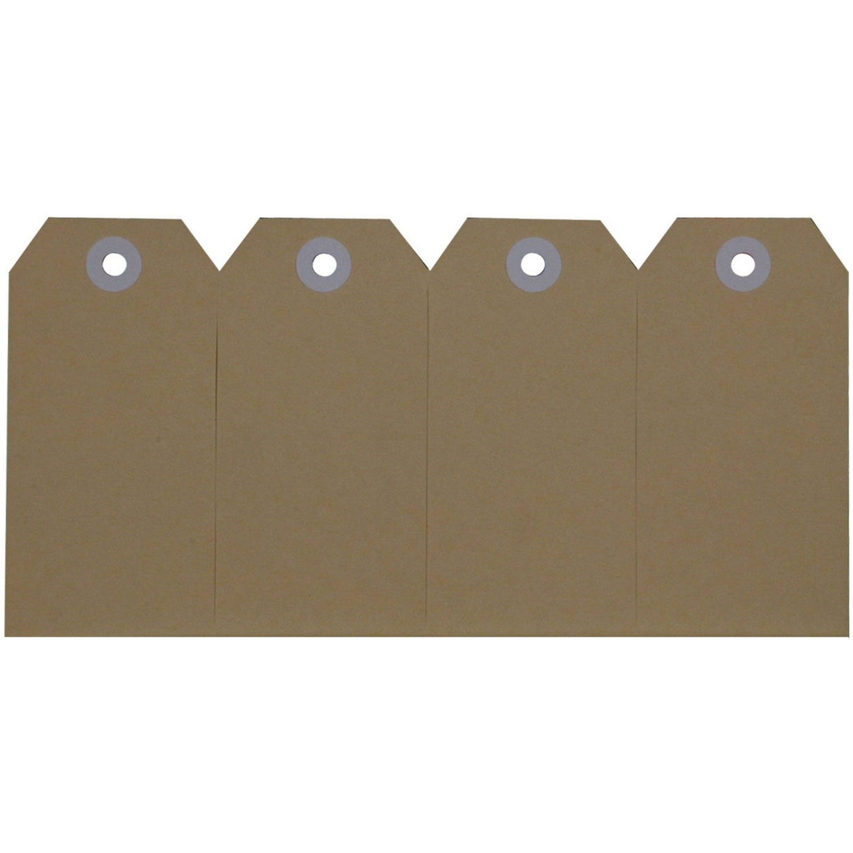 Durable ESSELTE shipping tags, 40x82mm in buff, perfect for identification with reinforced holes and ample writing space.