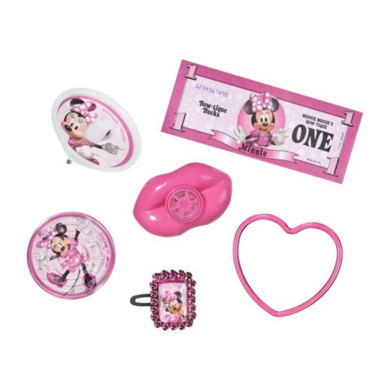 Minnie Mouse Forever Mega Mix Favors set of 48 includes hair clips, bracelets, puzzles, and more for a magical party.