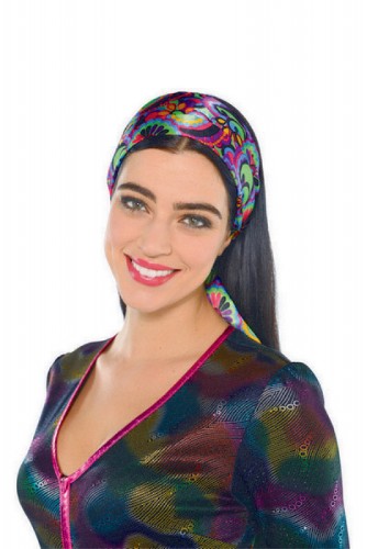 Vibrant pack of 10 Disco Fever Scarves in various colors, perfect for adding flair to outfits and elevating party looks.