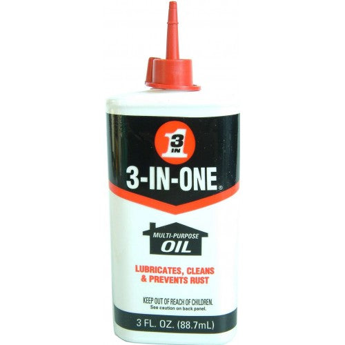 3 In 1 Multi Purpose Oil 88 mls, a versatile solution for cleaning, lubricating, and protecting tools and equipment.