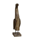 Wooden Duck Ornament (55cm) made from high-quality wood, adding charm and elegance to any home decor.