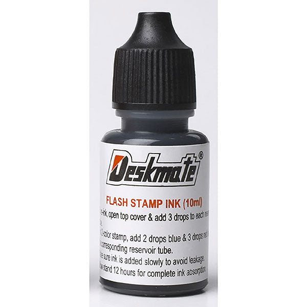 Deskmate Stamp Pad Refill Ink 30ml Black