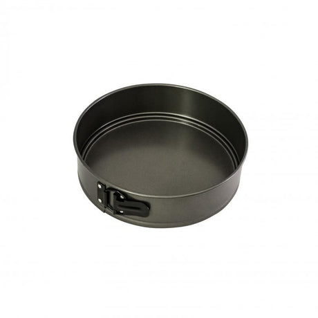 Bakemaster Springform Round Cake Pan, 25cm x 6cm, non-stick, durable carbon steel for easy cake release and cleanup.