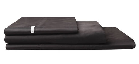 Queen Sheet Set by Logan & Mason in Granite, 400TC Egyptian cotton offers luxurious softness and a sleek modern look.