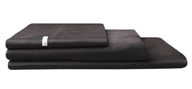 Super King 400TC Egyptian Cotton Sateen Sheet Set in Granite, offering deep fit and luxurious softness for ultimate comfort.