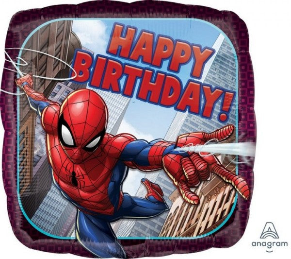 Foil Balloon - Self Sealing Standard Hx Spider-Man Happy Birthday (45cm)