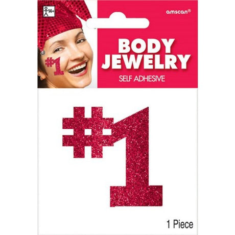 Vibrant red body jewelry measuring 5"x3.5", perfect for piercings and adding bold flair to any outfit.
