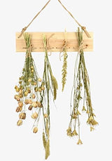 Set of 4 jute rope racks designed for air drying and displaying flowers and herbs in a natural, decorative style.