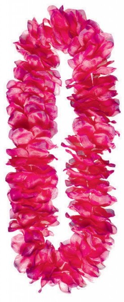 Vibrant 40-inch pink lei, perfect for parties and celebrations, crafted to add tropical charm and joy to any occasion.