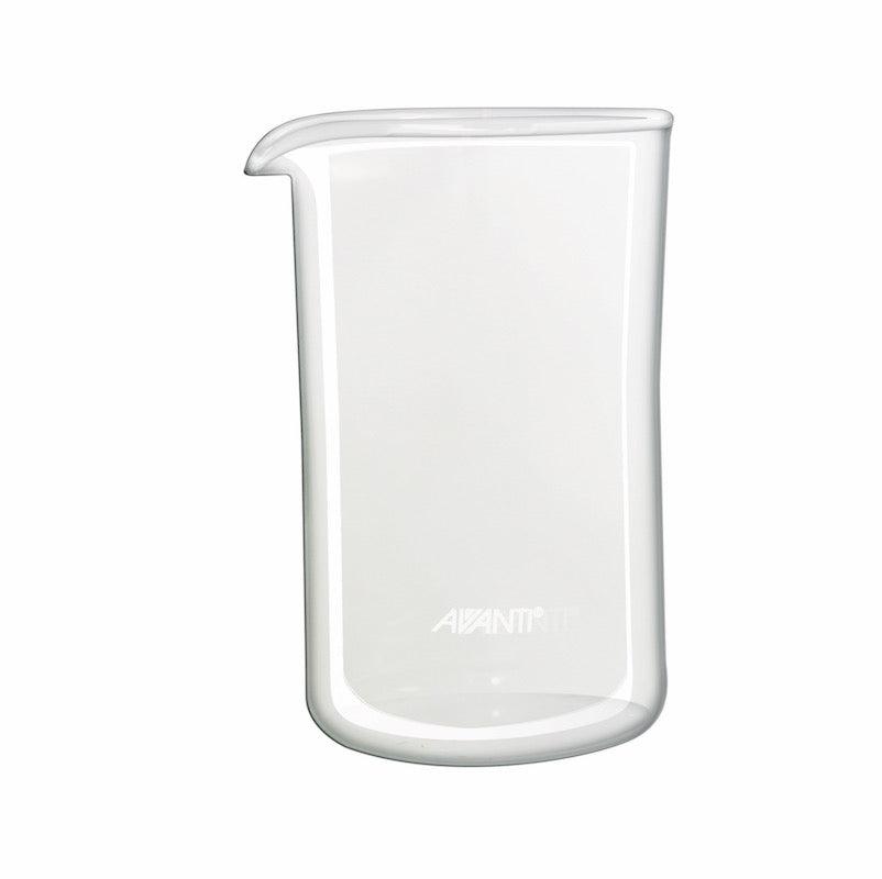 Avanti Cafe Press Spare Beaker, 750ml capacity for 6 cups, made of durable borosilicate glass for all coffee lovers.