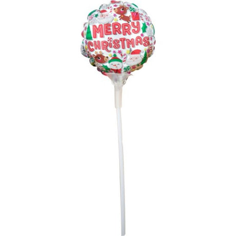 10cm cheerful foil balloon featuring friendly Christmas buddies, perfect for festive decorations and holiday parties.