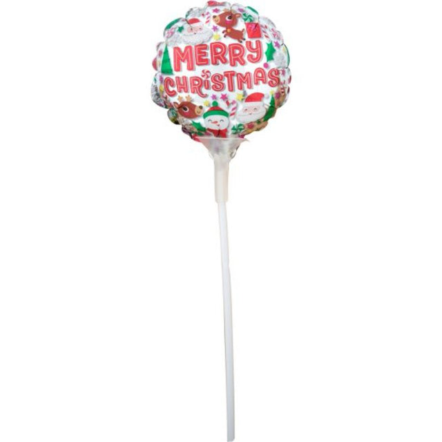 10cm cheerful foil balloon featuring friendly Christmas buddies, perfect for festive decorations and holiday parties.