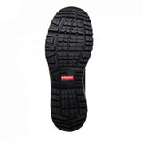 Black KingGee Vapour Knit K26525 safety shoes featuring a composite toe cap, slip-resistant sole, and breathable mesh for comfort.