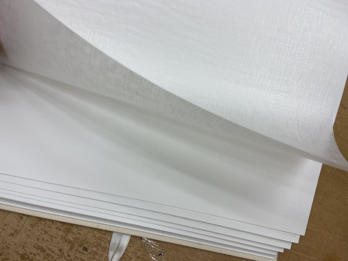 GOLDBUCH ETERNITY white photo album for 40 photos, handcrafted in Germany, featuring acid-free materials for lasting preservation.
