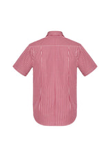 Springfield Men's Cardinal Short Sleeve Shirt in 2XL, featuring breathable cotton, executive fit, and bold check pattern.