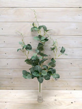 Lifelike artificial hanging eucalyptus bush, perfect for enhancing decor without maintenance. Ideal for any living space.