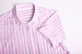 Soft Melon Verona Ladies Short Sleeve Shirt, semi-fitted with concealed buttons, stylish drape, and inverted back pleat.