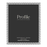 Elegant Renaissance silver metal photo frame with embossed design, 8x10in size, perfect for cherished memories.