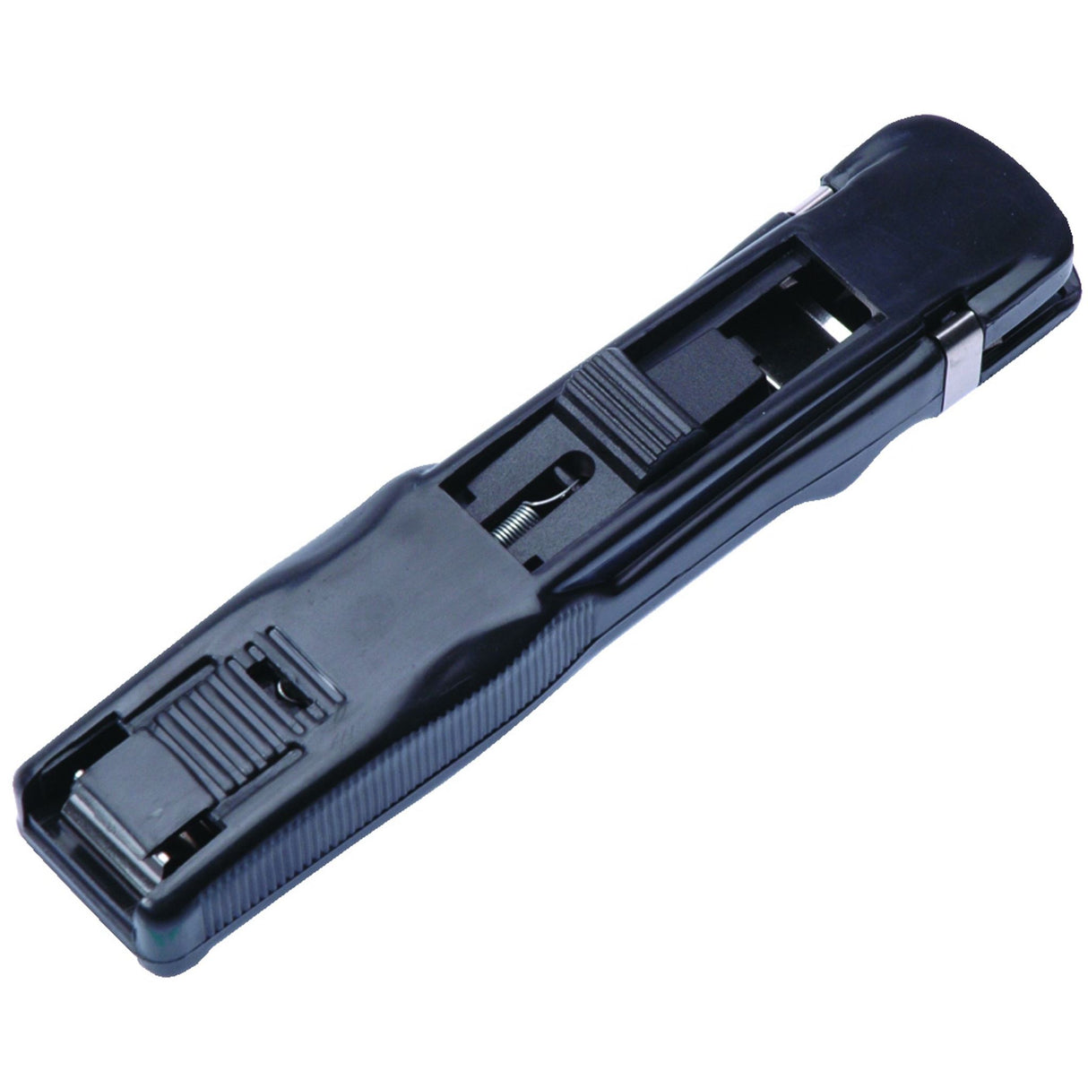 Esselte Nalclip in black with dispenser and 8 steel clips, designed for efficient paper organization without hole punching.