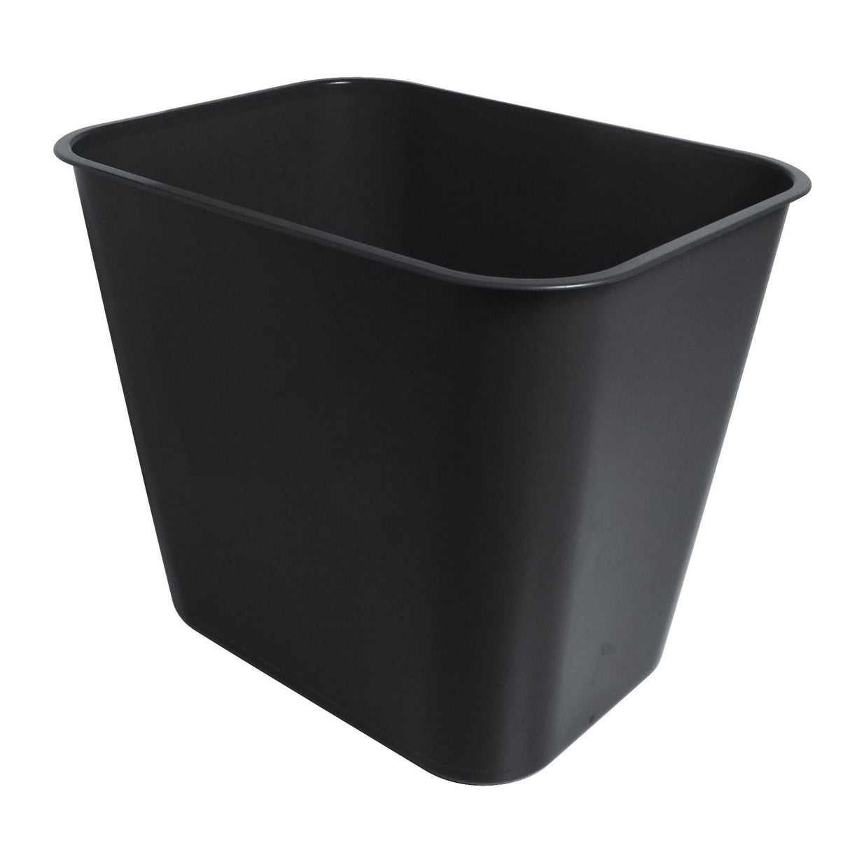 Stylish black 15L waste bin from Esselte, perfect for home or office organization with durable plastic design.