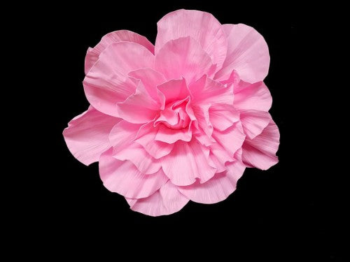 Lifelike 40cm pink rose head, perfect for floral arrangements, centerpieces, and elegant home decor.