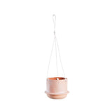 Ceramic terracotta hanging pot, 15x11.5cmH, ideal for indoor/outdoor plants, blending functionality with elegant decor.