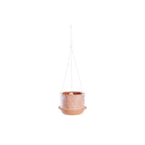 Ceramic terracotta hanging pot, 11.2x7.8cmH, perfect for indoor plants and home decor with optimal drainage and breathability.