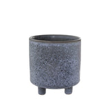 Vibrant blue Ceramic Premium Cresta Pot, 15.5 cm, perfect for indoor plants and enhancing decor.