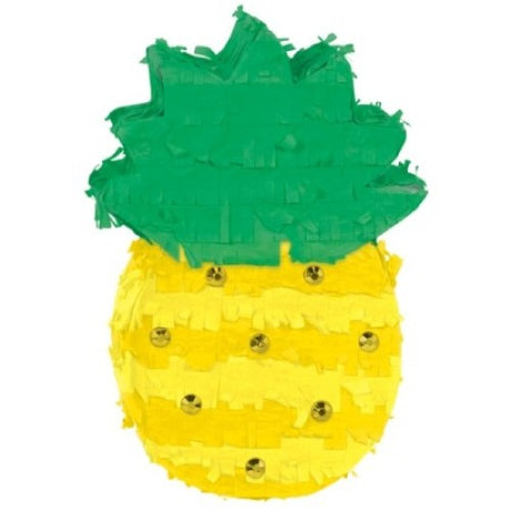 Vibrant 6.5" pineapple mini decorations in Gemini shape, perfect for adding a tropical touch to any space or event.