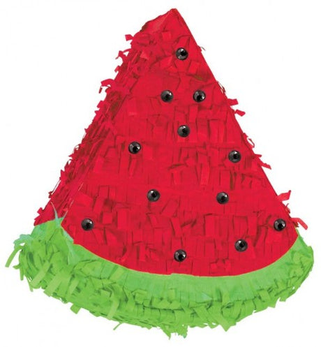 Vibrant 6.5" Watermelon Mini Decorations in Gemini shape, perfect for summer parties and adding a fun accent to any decor.