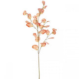 Artificial coral eucalyptus spray, 90cmH, featuring heart-shaped leaves for elegant home decor and floral arrangements.