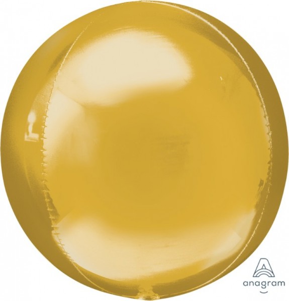 Orbz Balloon Foil Balloon - Self Sealing (Gold )