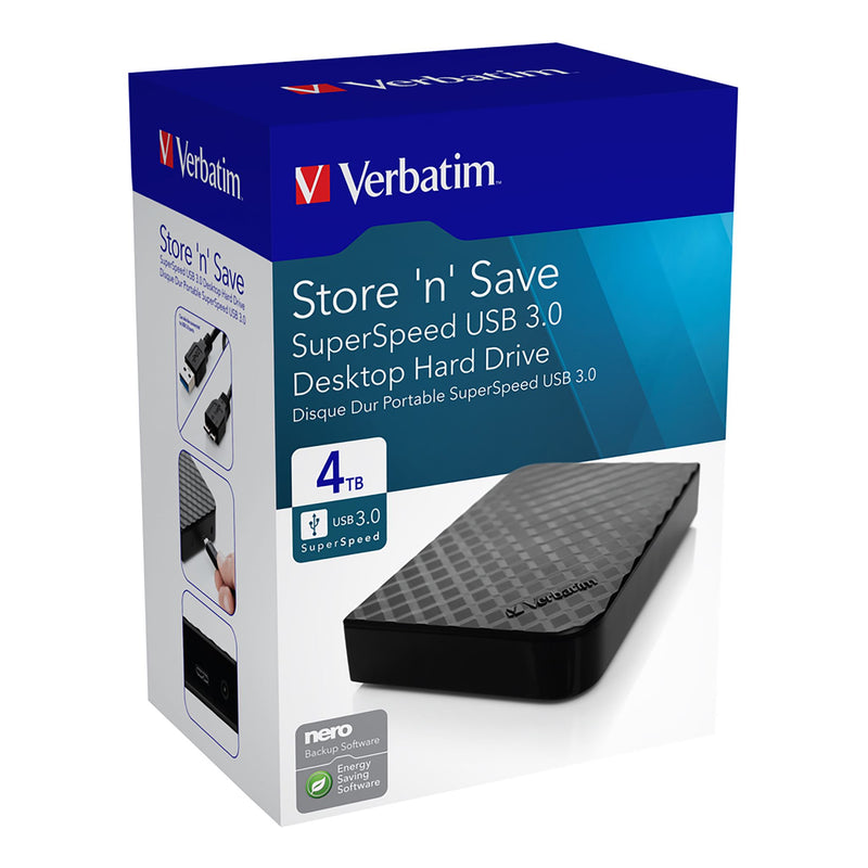Verbatim 3.5" Store'n'save Desktop Hdd 4tb